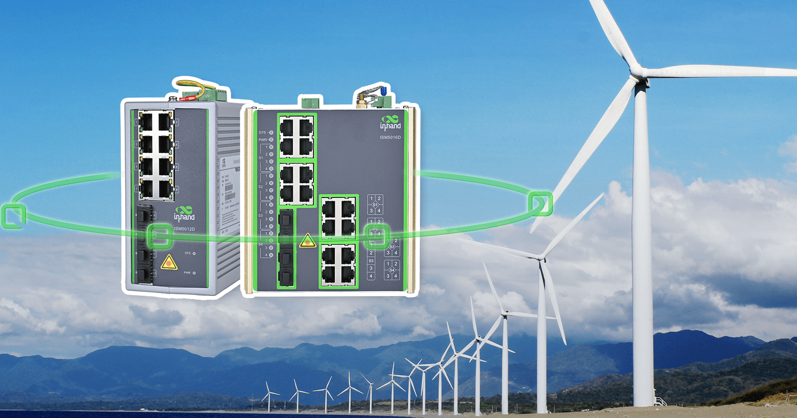 Advanced Ring Network of ISM Series Managed Industrial Ethernet Switch