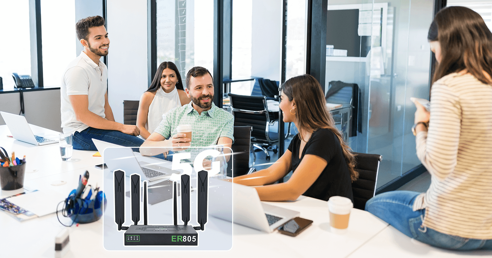 Seamless 5G business network delivered by the cloud-managed edge router