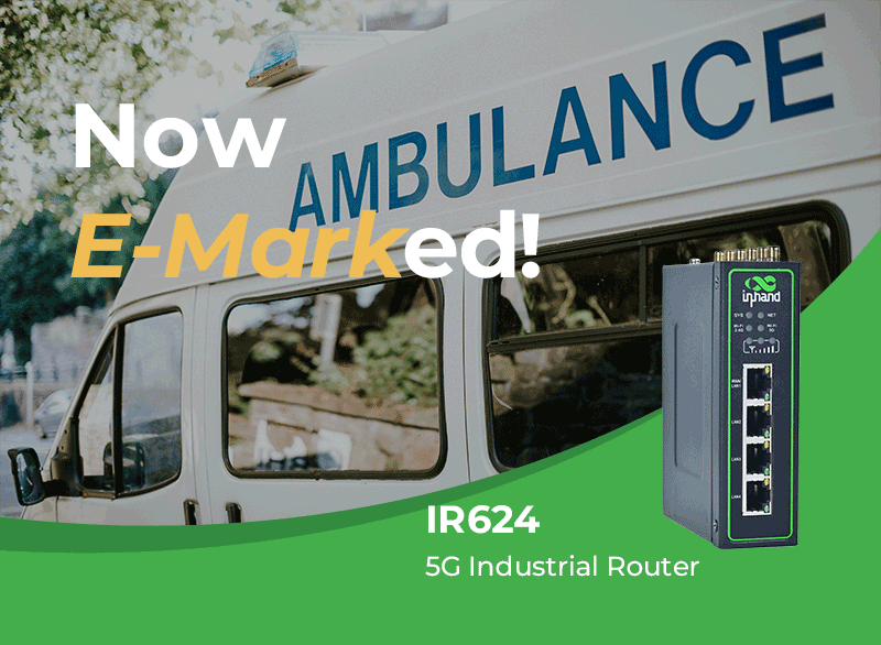 IR624 5G Industrial Router Now E-Marked