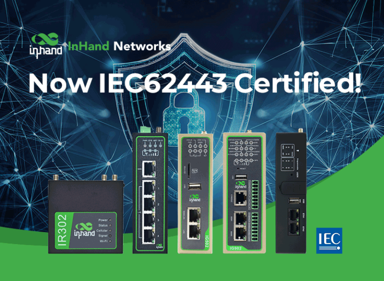 InHand Industrial Routers and Gateways IEC62443 Certified