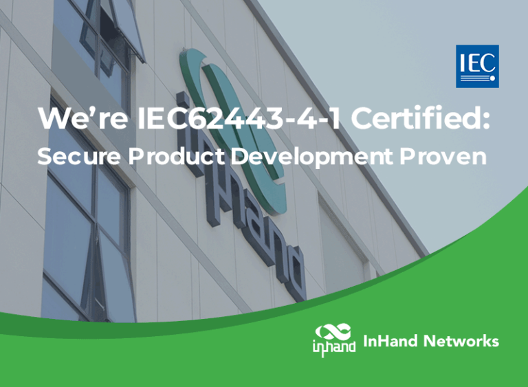 InHand Networks Now IEC62443 Certified