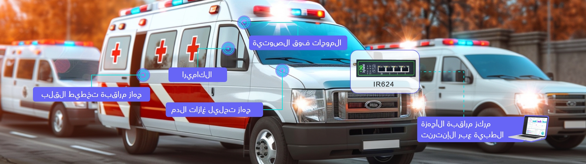 Ambulance Networking Solution with the IR624 5G Industrial Router