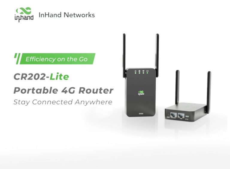 InHand Networks lance le routeur 4G portable CR202-Lite